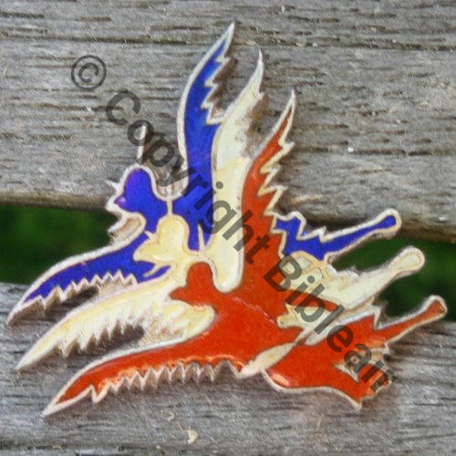 42.2  6eDRILLE INDO 11.1941 2e42eGAA 01.1942 2.42eGMixt1 du GpAeNord 11.42 2.42 du GB du  GpAeNord Decoupe  Fab LOC 2Anneaux Dos lisse Peint Src.OSCAR.LAURENT 500EurInv 